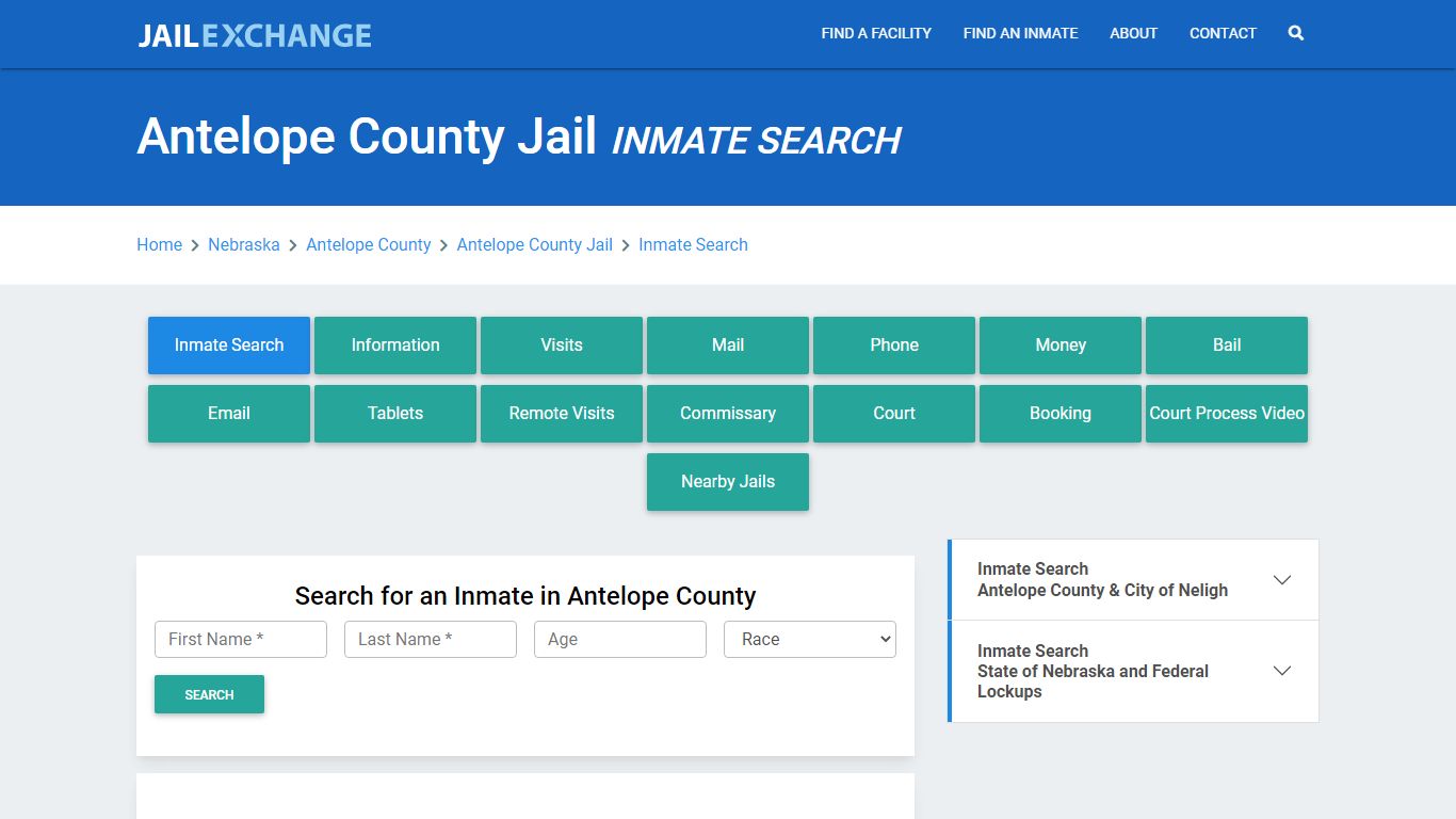 Antelope County Jail, NE Inmate Search: Roster & Mugshots